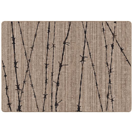 Barbed Wire Rug - Natural