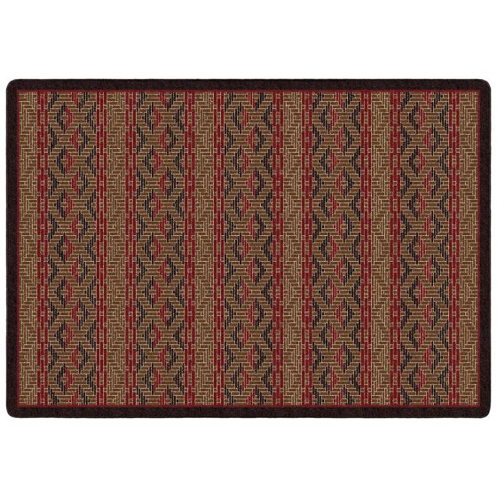 Basket Weave Rug - Dark Chocolate