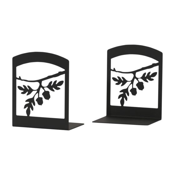 Wrought Iron Acorn Book Ends
