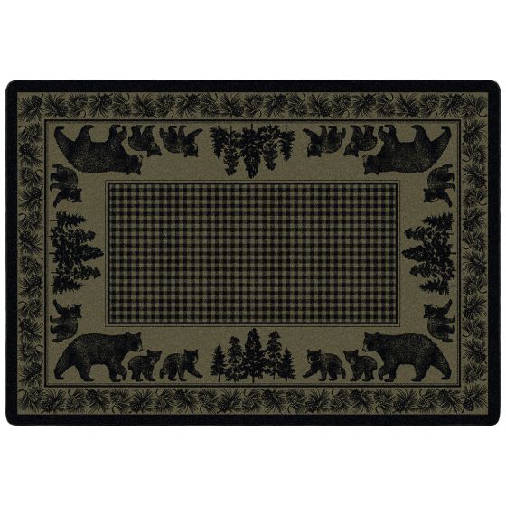 Bear Creek Family Entry Rug - Green