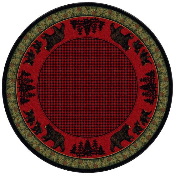 Bear Family Area Rug - Multi
