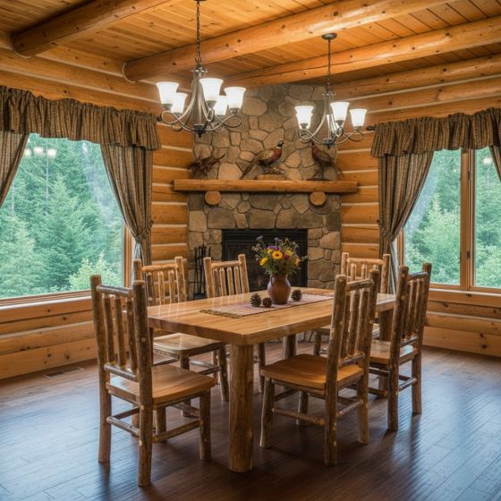 Some lifestyle images are created with AI for visualization purposes. Crafted from natural solid wood, each piece is unique and will vary.