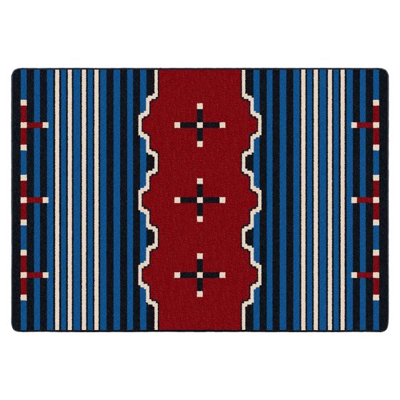 Big Chief Blue Entry Rug