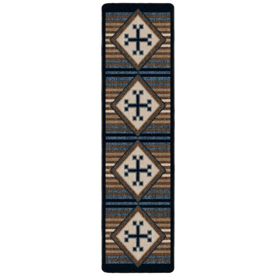 Bison Creek Runner Rug - Black & Russet