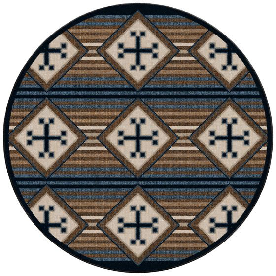 Bison Creek Area Rug - Black & Russet