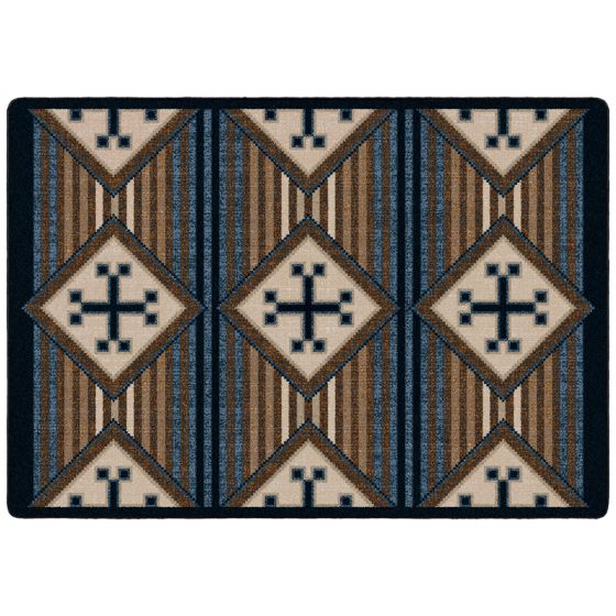 Bison Creek Entry Rug - Black & Russet