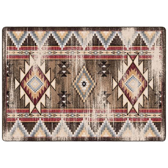Bow Strings Entry Rug - Distressed Brown