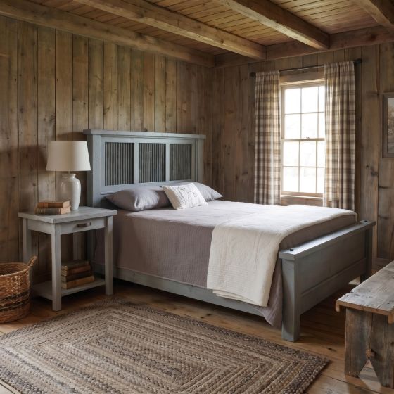 Cottage Bed: Some lifestyle images are created with AI for visualization purposes. Crafted from natural solid wood, each piece is unique and will vary.
