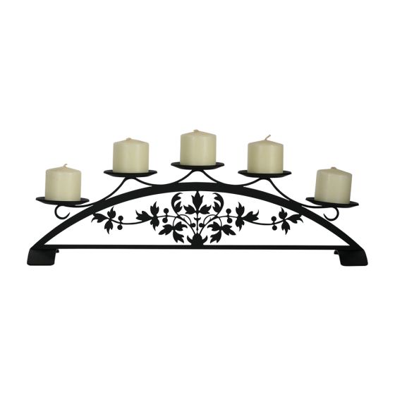 Wrought Iron Victorian Table Top Pillar Holder