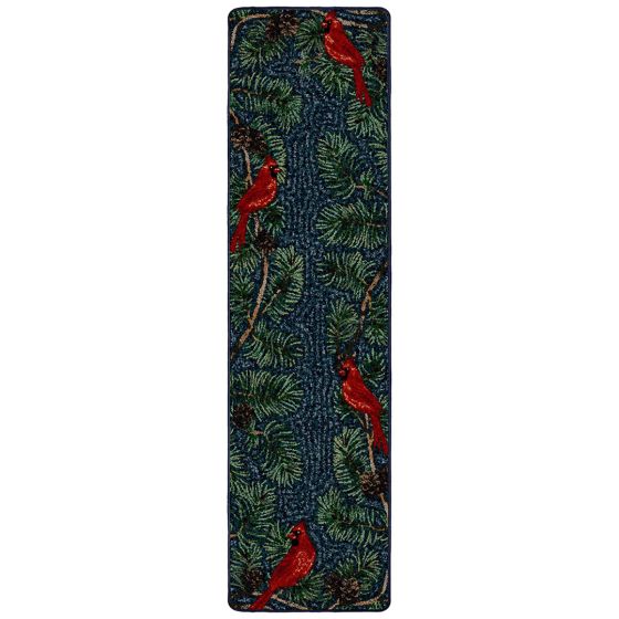 Cardinals Runner Rug - Cabin Rugs