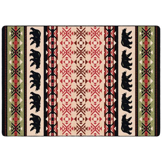 Cozy Bears Entry Rug - Burnt Red