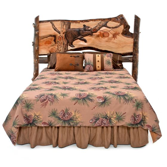 Hand-Carved Sleeping Bear Bed