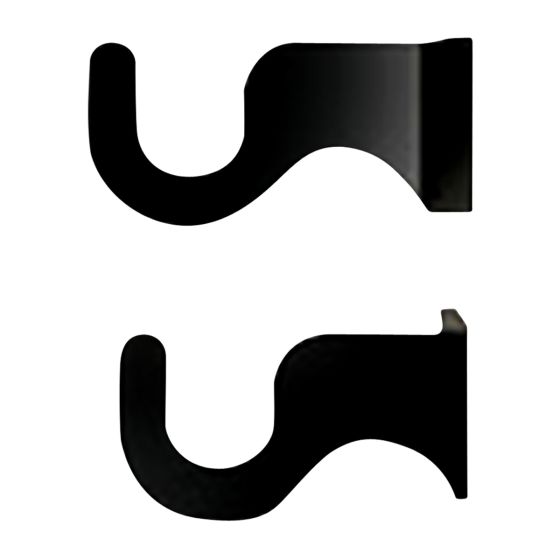 Wrought Iron Extra Small Curtain Brackets