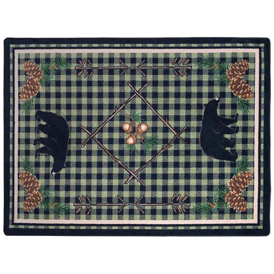 Deep Woods Entry Rug - Green