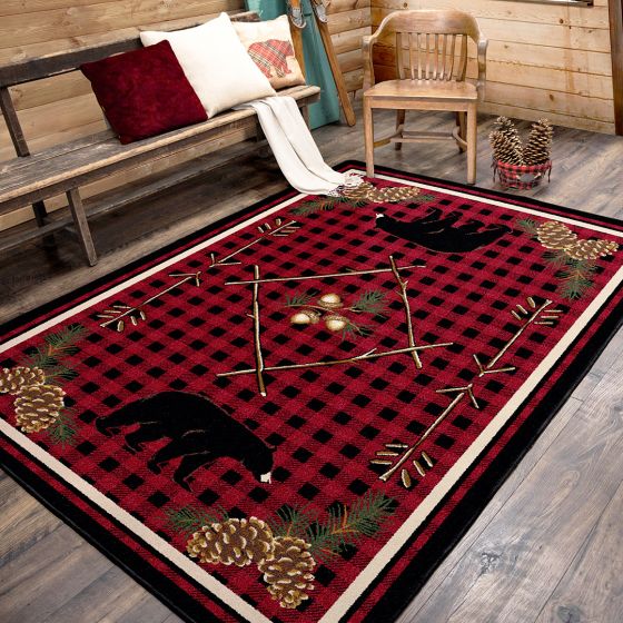 Deep Woods Rug - Red