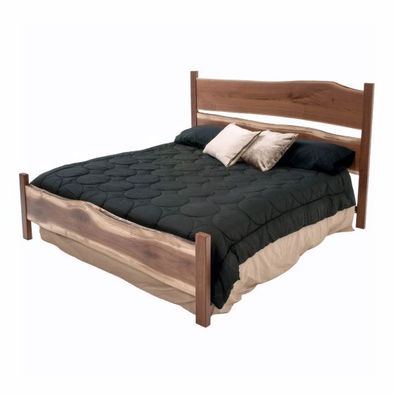 DENVER WALNUT LIVE EDGE SLAB BED