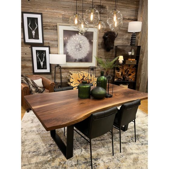 Modern Rustic Teak Slab Shelf