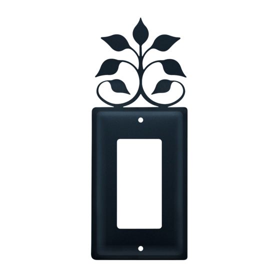 Wrought Iron Leaf Fan Single GFI Cover