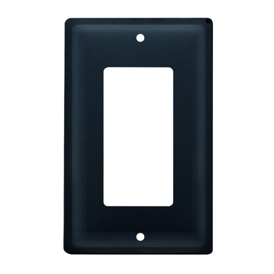 Wrought Iron Plain Single GFI Cover
