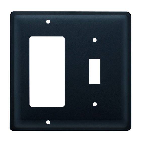 Wrought Iron Plain Double GFI/Switch Cover