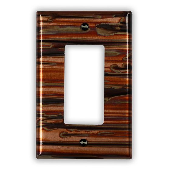 Enchantment Horizontal 1 Rocker/GFI Copper Switch Plate
