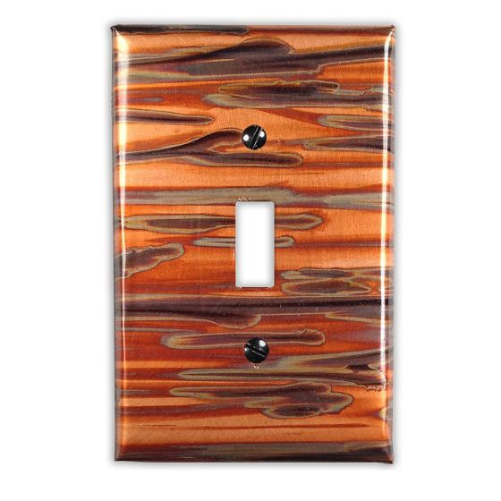 Enchantment Horizontal 1 Toggle Copper Switch Plate