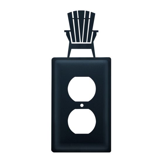 Wrought Iron Adirondack Single Outlet Cover