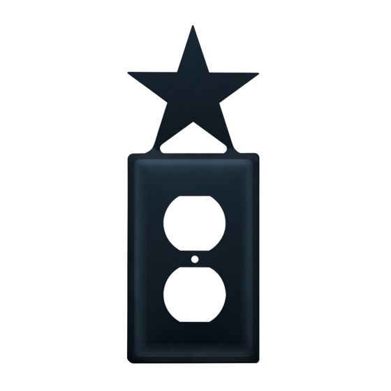 Wrought Iron Star Single Outlet Cover