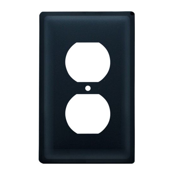 Wrought Iron Plain Single Outlet Cover