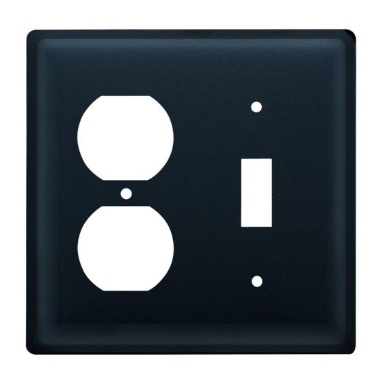 Wrought Iron Plain Double Outlet/Switch Cover
