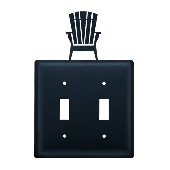 Wrought Iron Adirondack Double Switch Cover