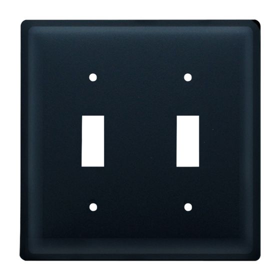 Wrought Iron Plain Double Switch Cover