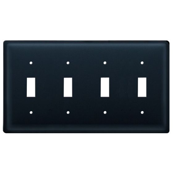 Wrought Iron Plain Quad Switch Cover