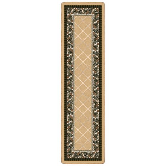 Evergreen Runner Rug - Light Maize