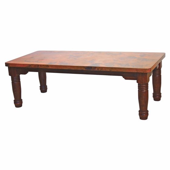 Farmhouse Hammered Copper Dining Table