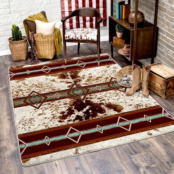 Fire Hide Rug