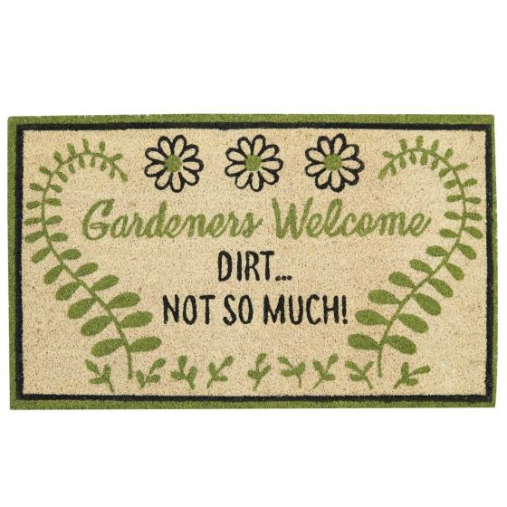 Glorious Gardener Rustic Welcome Mat