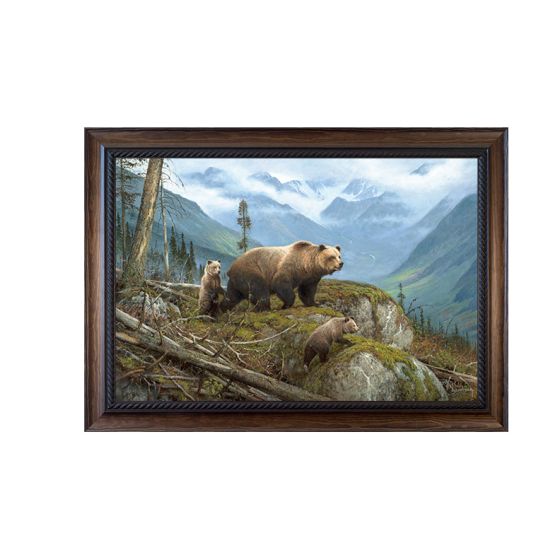"Griz Country" Framed Wall Art by Hayden Lambson
#BrownBarnwood Standard Frame