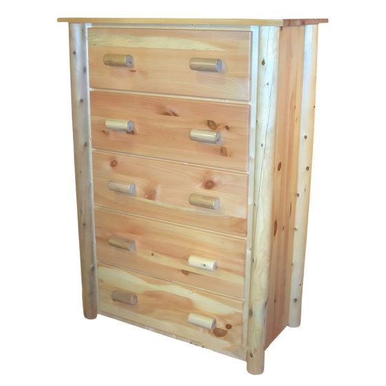 HIDDEN LAKE 5 DRAWER LOG CHEST