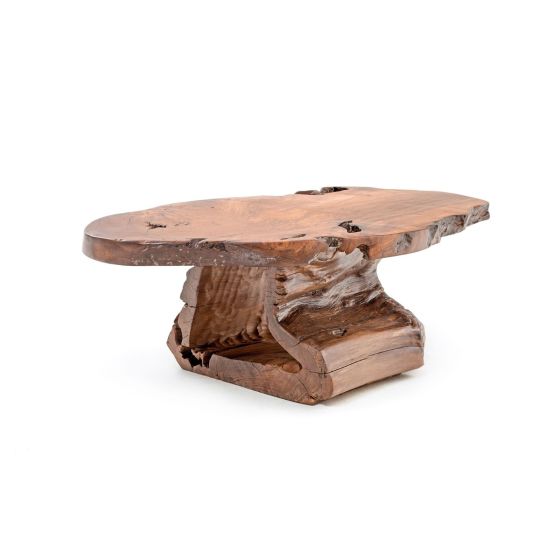 Rustic Hollow Log Coffee Table