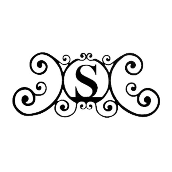 Wrought Iron Letter S House Plaque