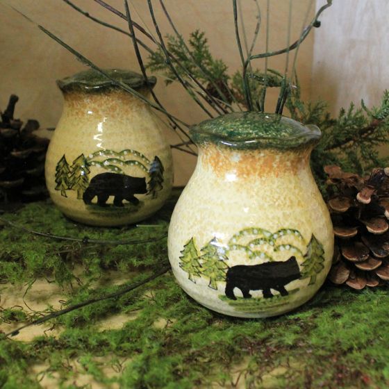 Black Bear Salt & Pepper Set