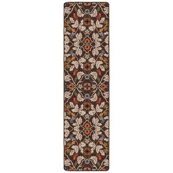 Infinity Oak Runner Rug - Brown