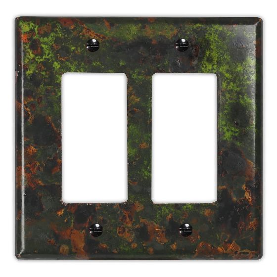 Irish Moss 2 Rocker/GFI Copper Switch Plate