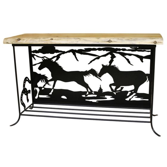 Iron Ridge Silhouette Sofa Table