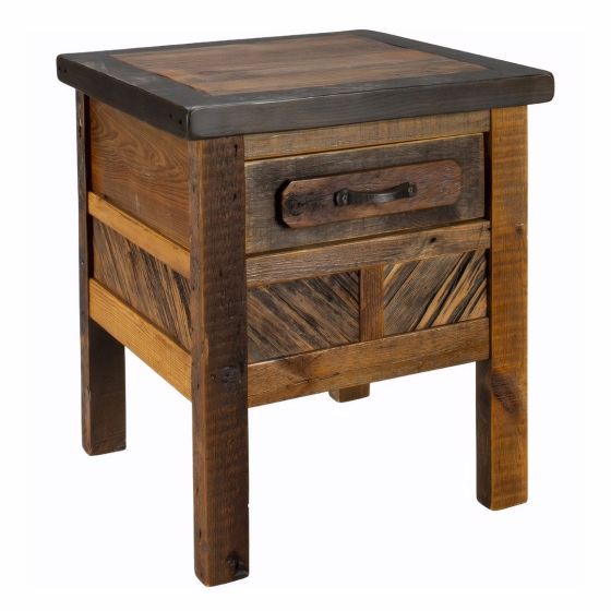 JACKSON HOLE 1 DRAWER BARN WOOD NIGHTSTAND