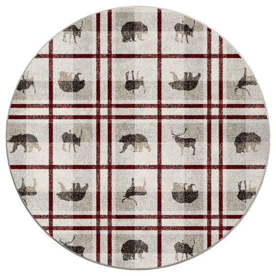 Rio Vista Area Rug - Red Stripe