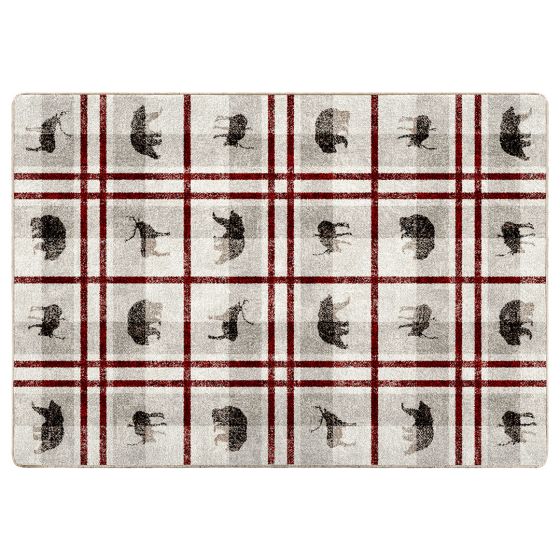 Rio Vista Entry Rug - Red Stripe