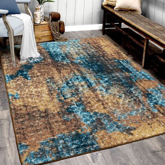 Mystic Rug - Turquoise Splash
