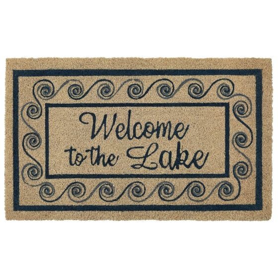 Lake Livin' Rustic Welcome Mat